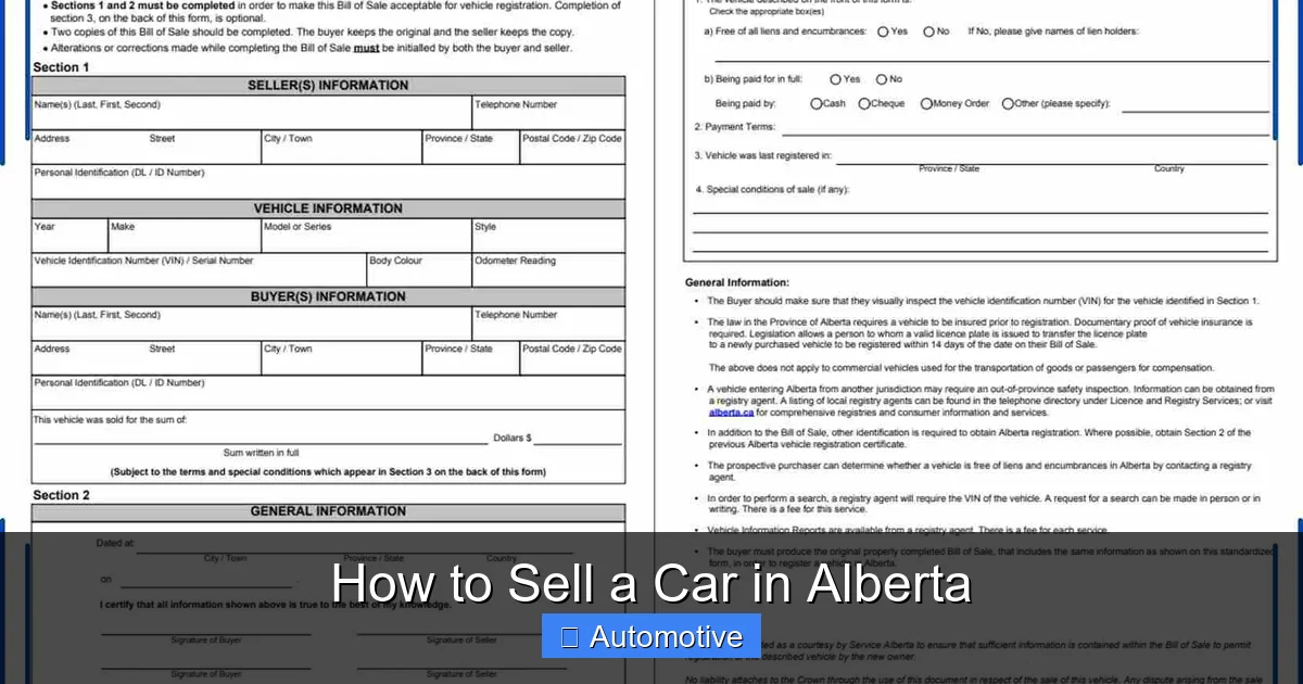How to Sell a Car in Alberta