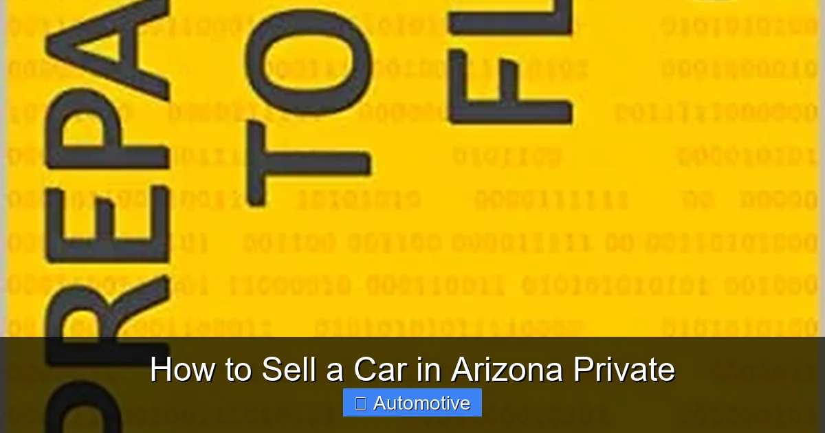 How to Sell a Car in Arizona Private