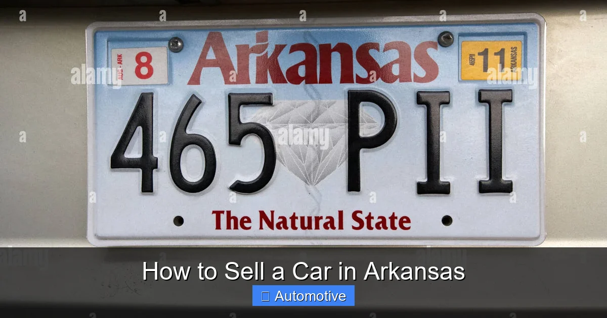 How to Sell a Car in Arkansas