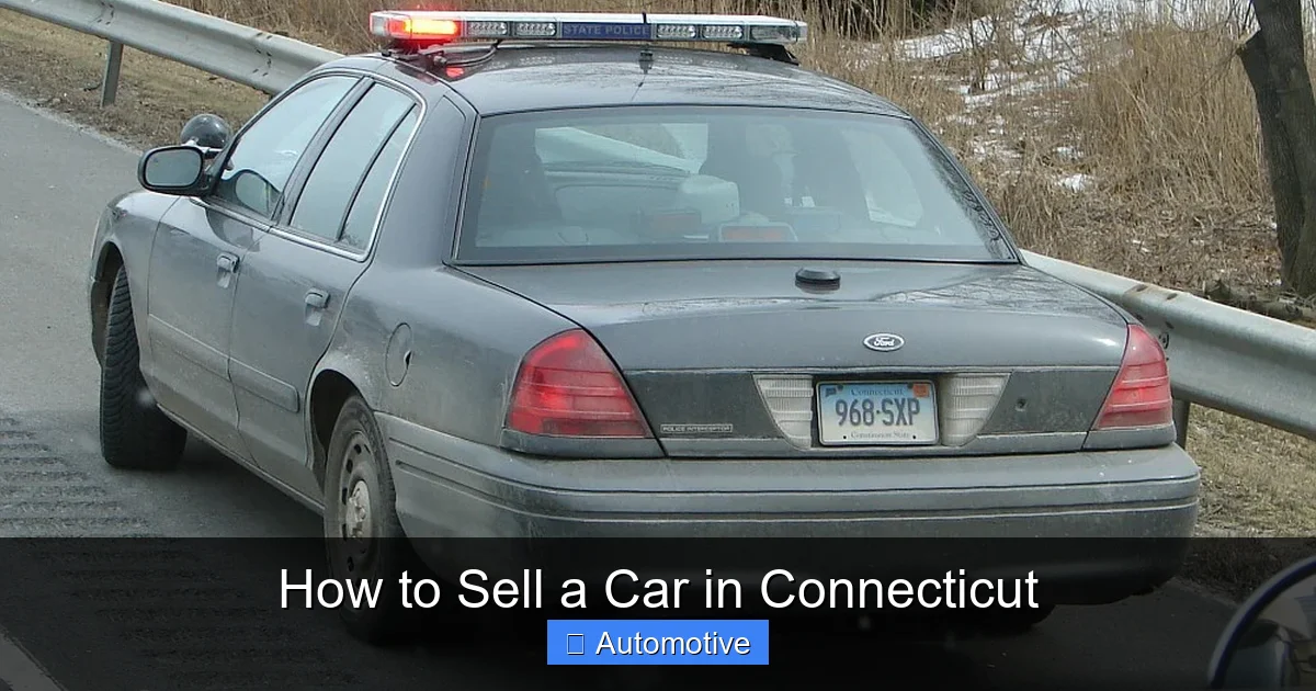 How to Sell a Car in Connecticut
