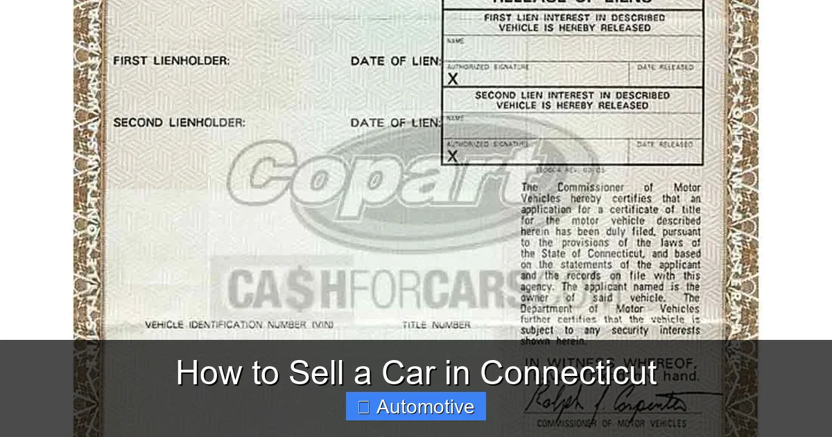 How to Sell a Car in Connecticut