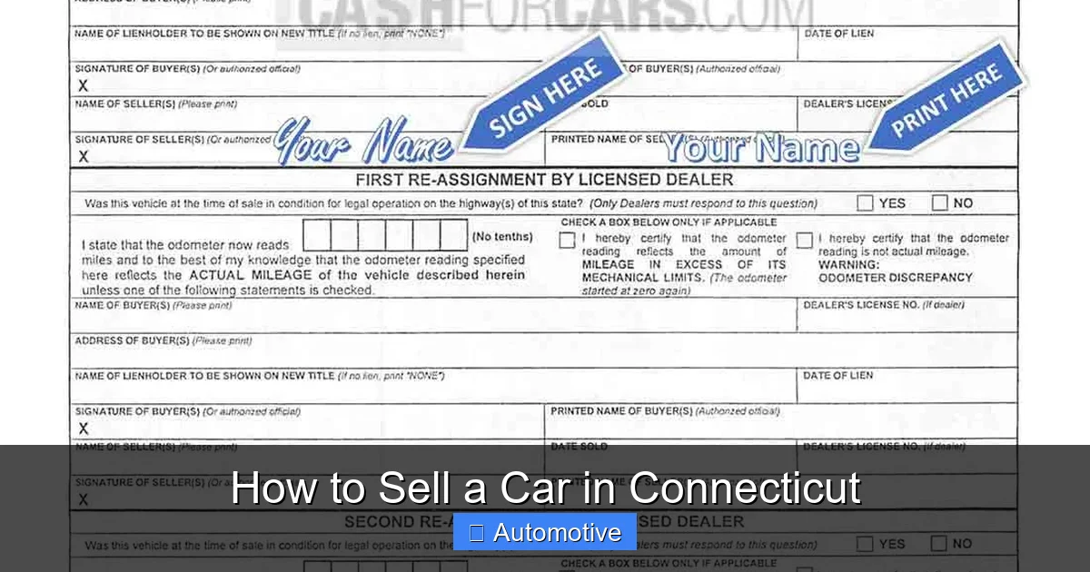 How to Sell a Car in Connecticut