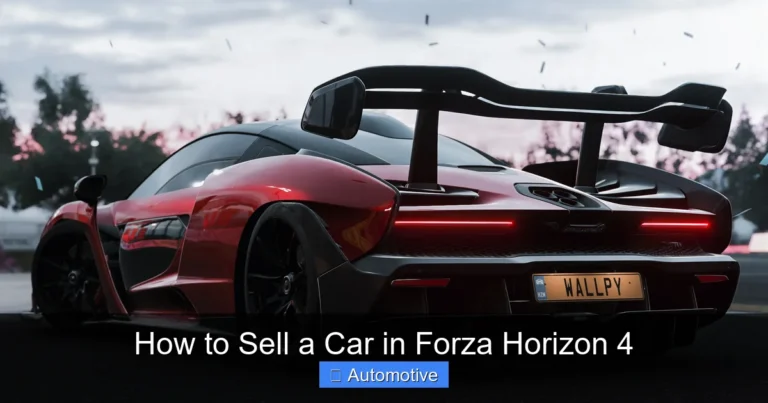 How to Sell a Car in Forza Horizon 4