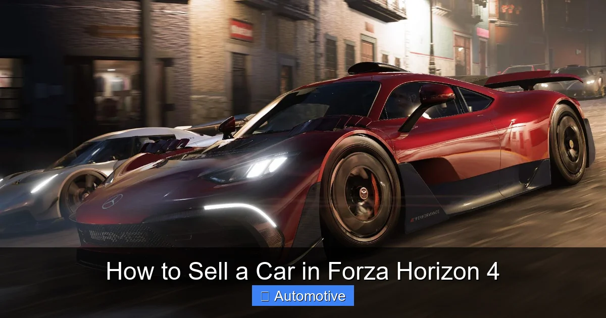 How to Sell a Car in Forza Horizon 4