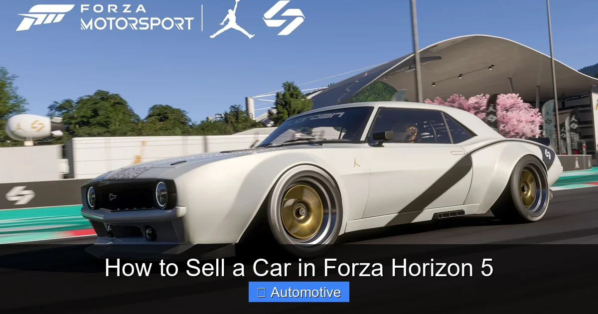 How to Sell a Car in Forza Horizon 5