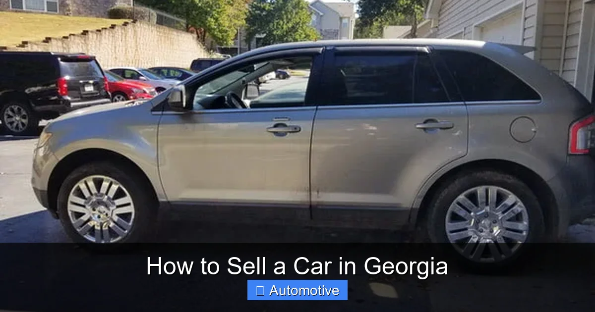 How to Sell a Car in Georgia