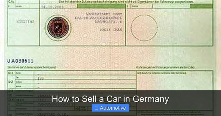 How to Sell a Car in Germany