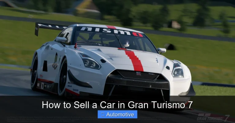 How to Sell a Car in Gran Turismo 7
