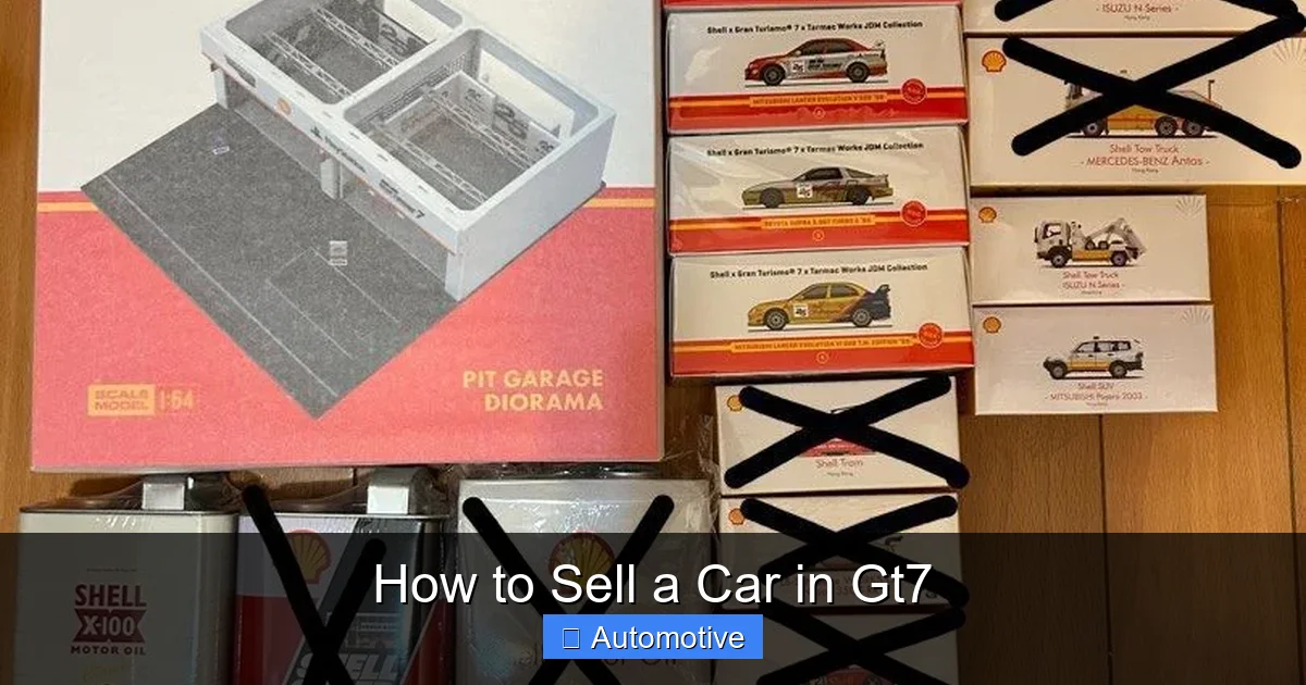 How to Sell a Car in Gt7