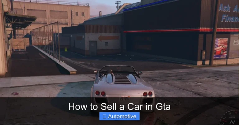 How to Sell a Car in Gta