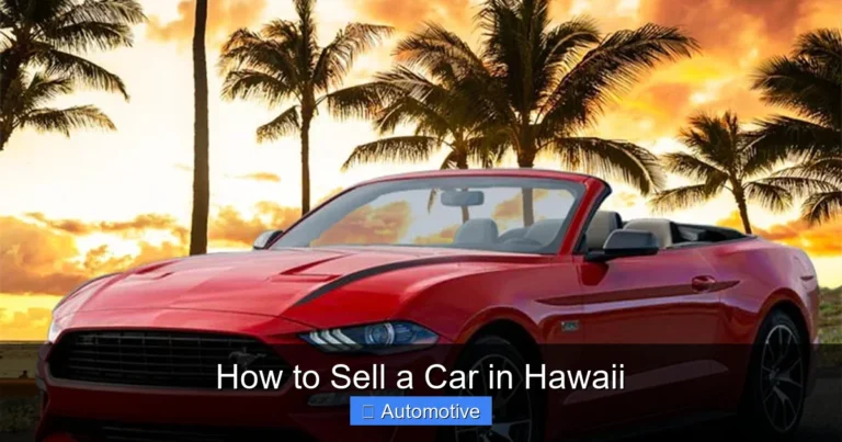 How to Sell a Car in Hawaii