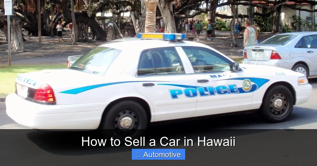 How to Sell a Car in Hawaii