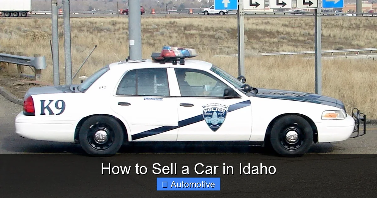 How to Sell a Car in Idaho