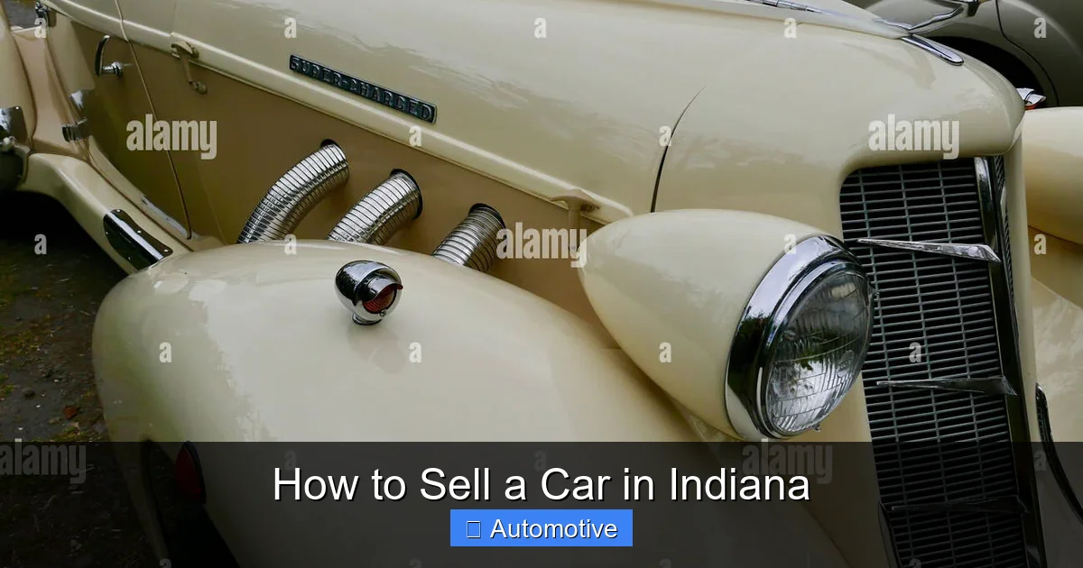 How to Sell a Car in Indiana