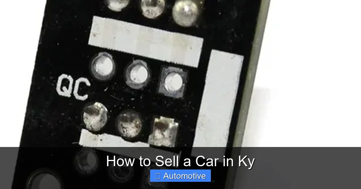 How to Sell a Car in Ky