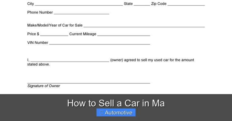 How to Sell a Car in Ma