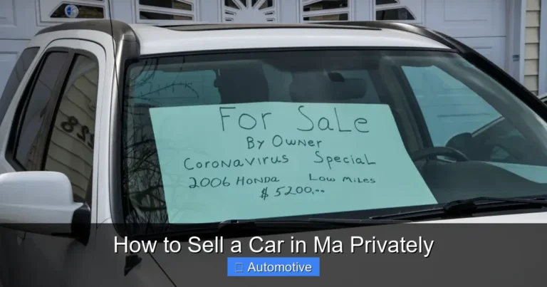 How to Sell a Car in Ma Privately