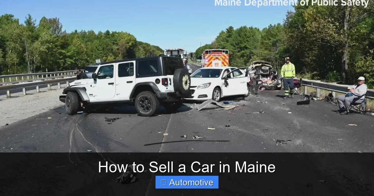 How to Sell a Car in Maine