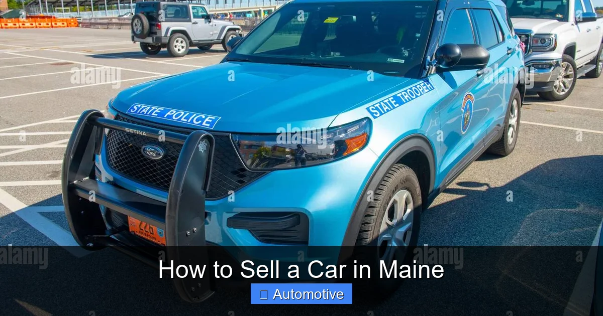 How to Sell a Car in Maine