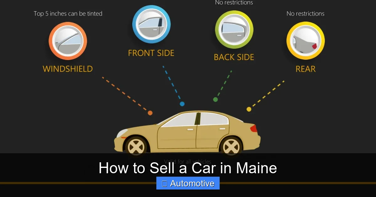 How to Sell a Car in Maine