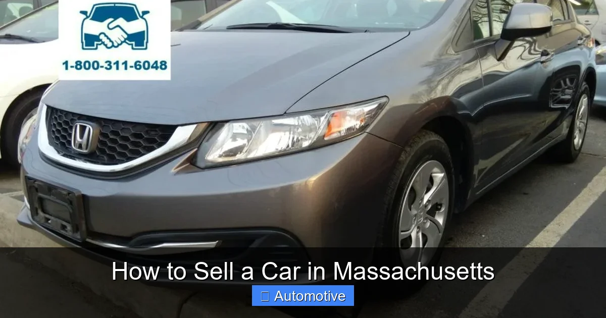How to Sell a Car in Massachusetts