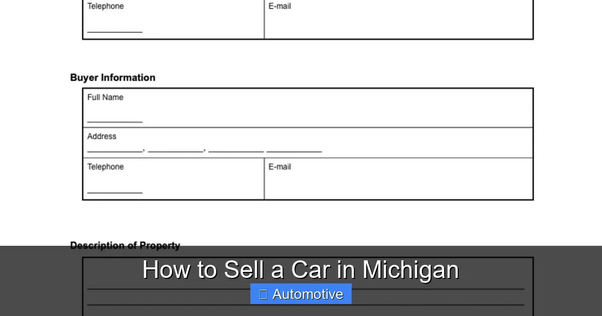 How to Sell a Car in Michigan