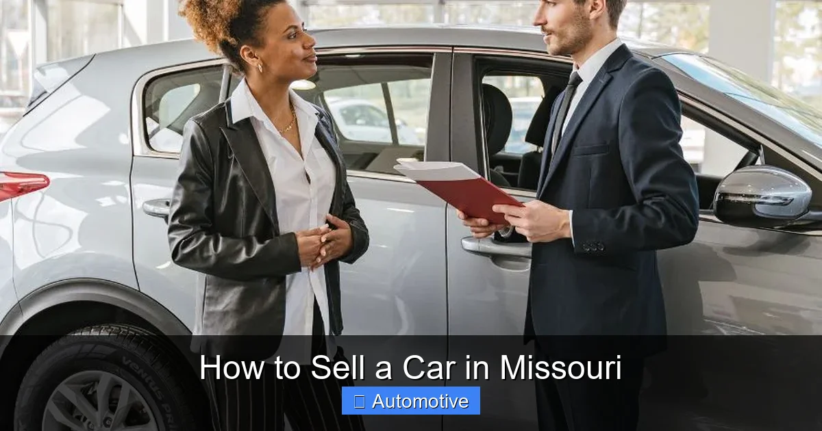 How to Sell a Car in Missouri