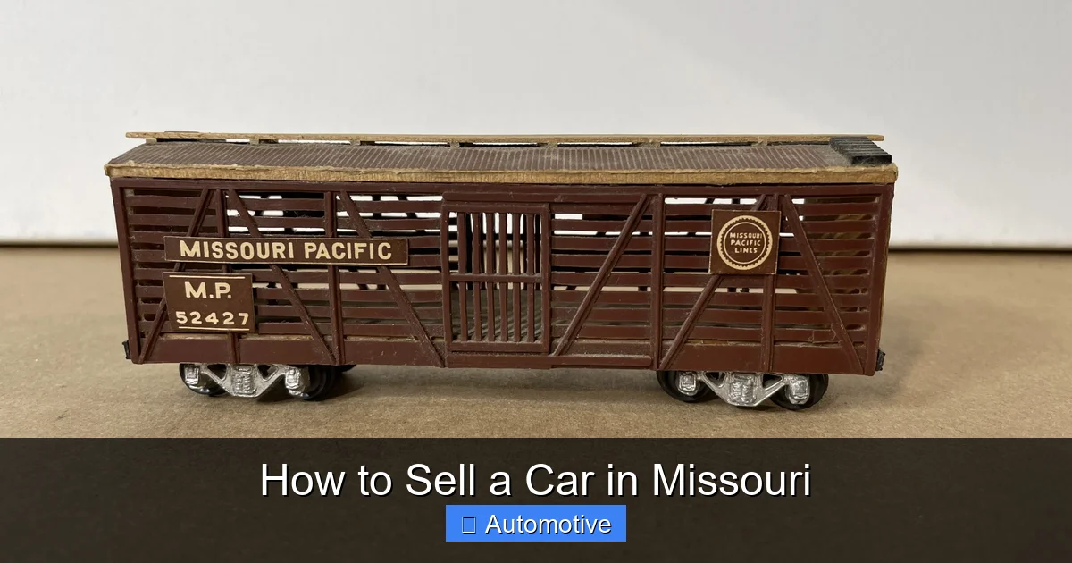 How to Sell a Car in Missouri