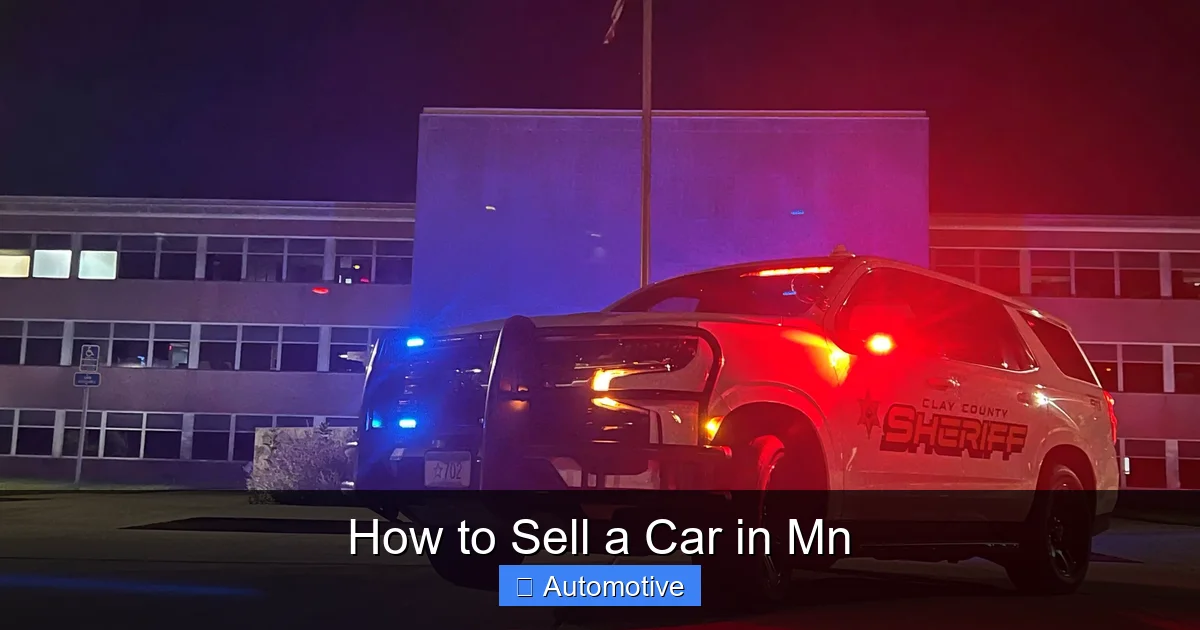How to Sell a Car in Mn