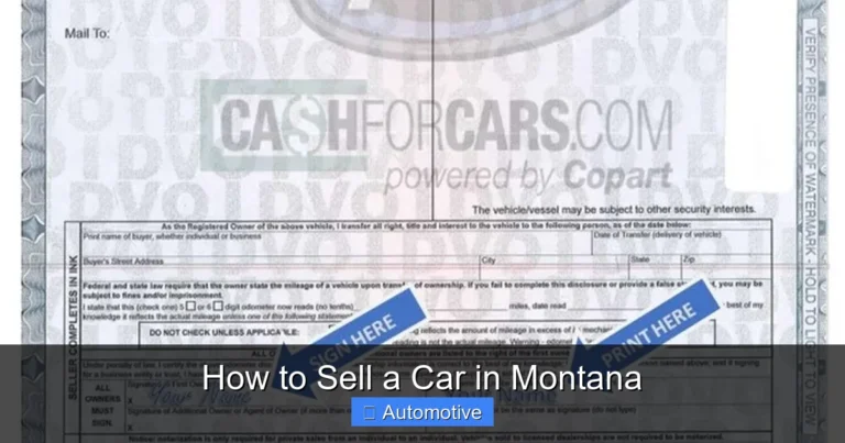 How to Sell a Car in Montana