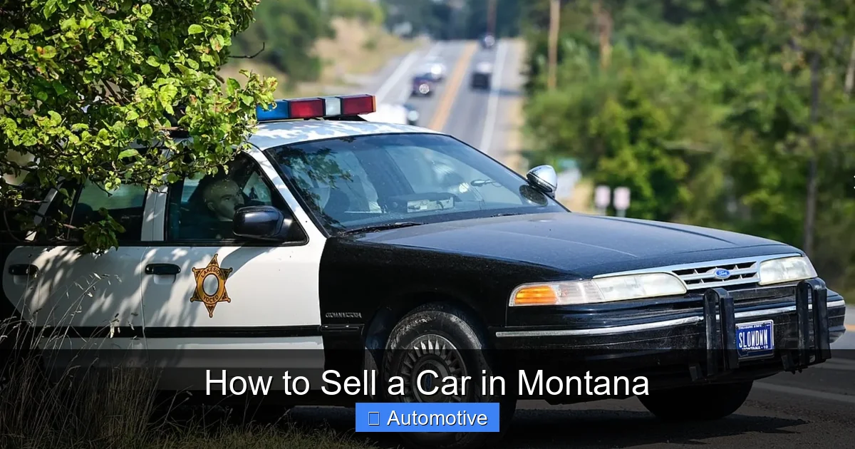 How to Sell a Car in Montana