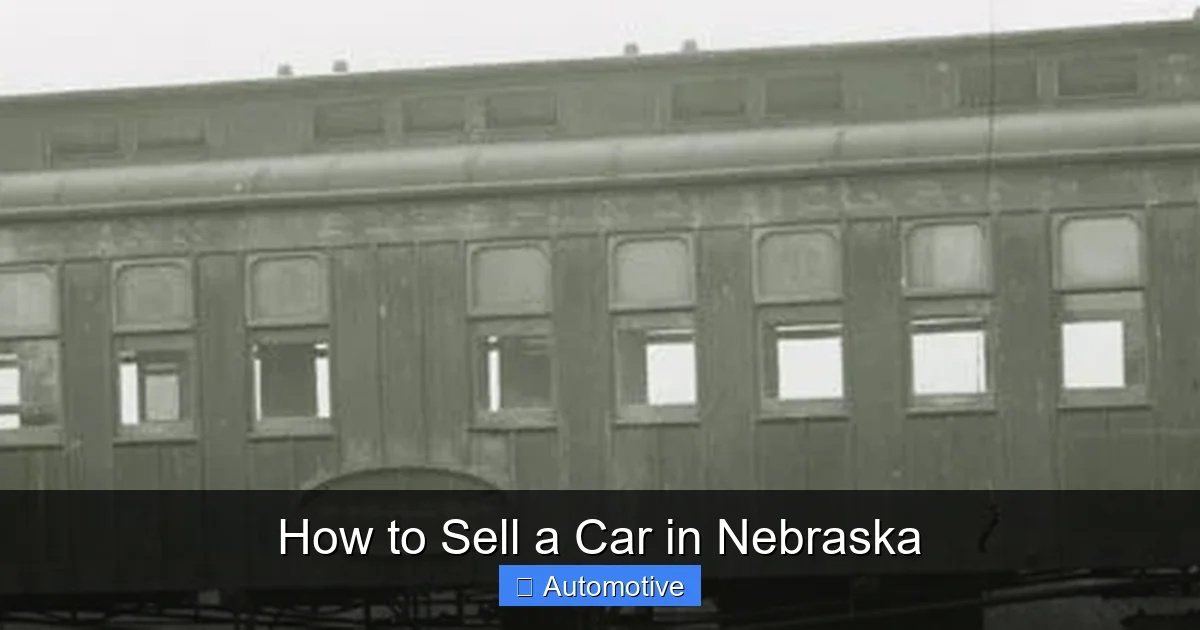 How to Sell a Car in Nebraska