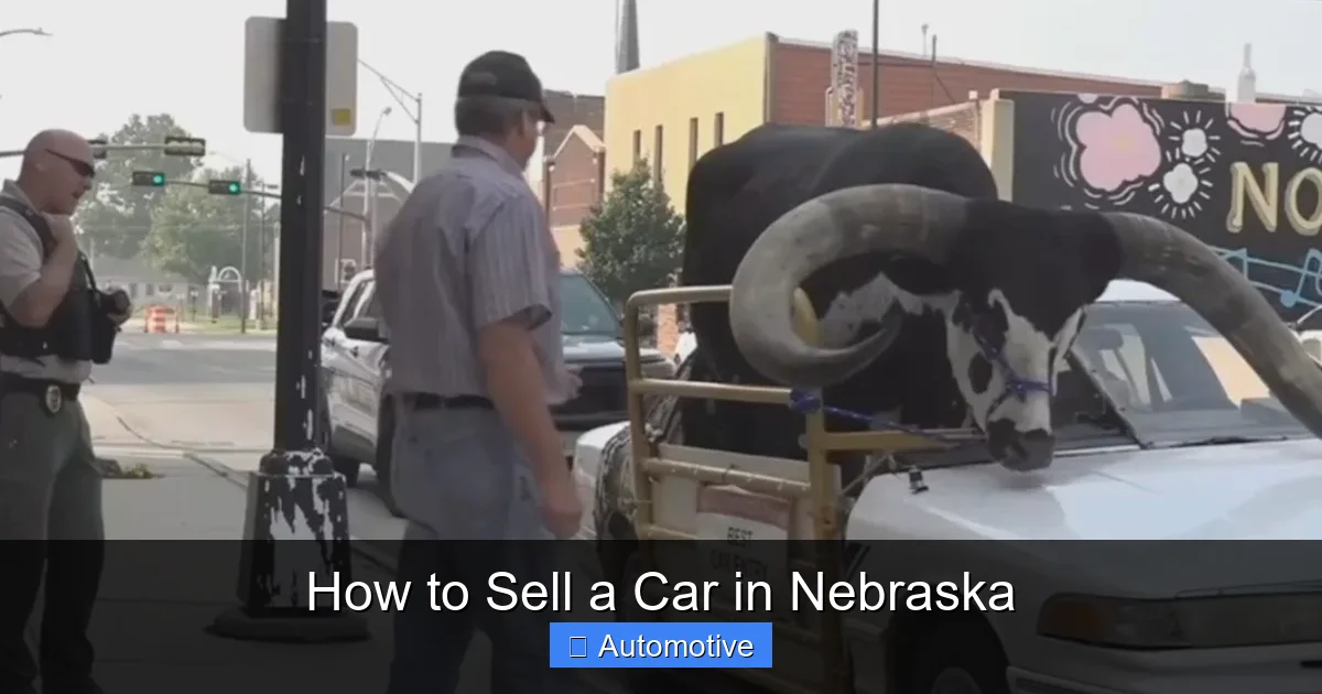 How to Sell a Car in Nebraska