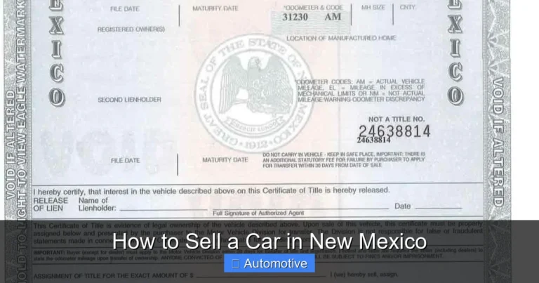 How to Sell a Car in New Mexico