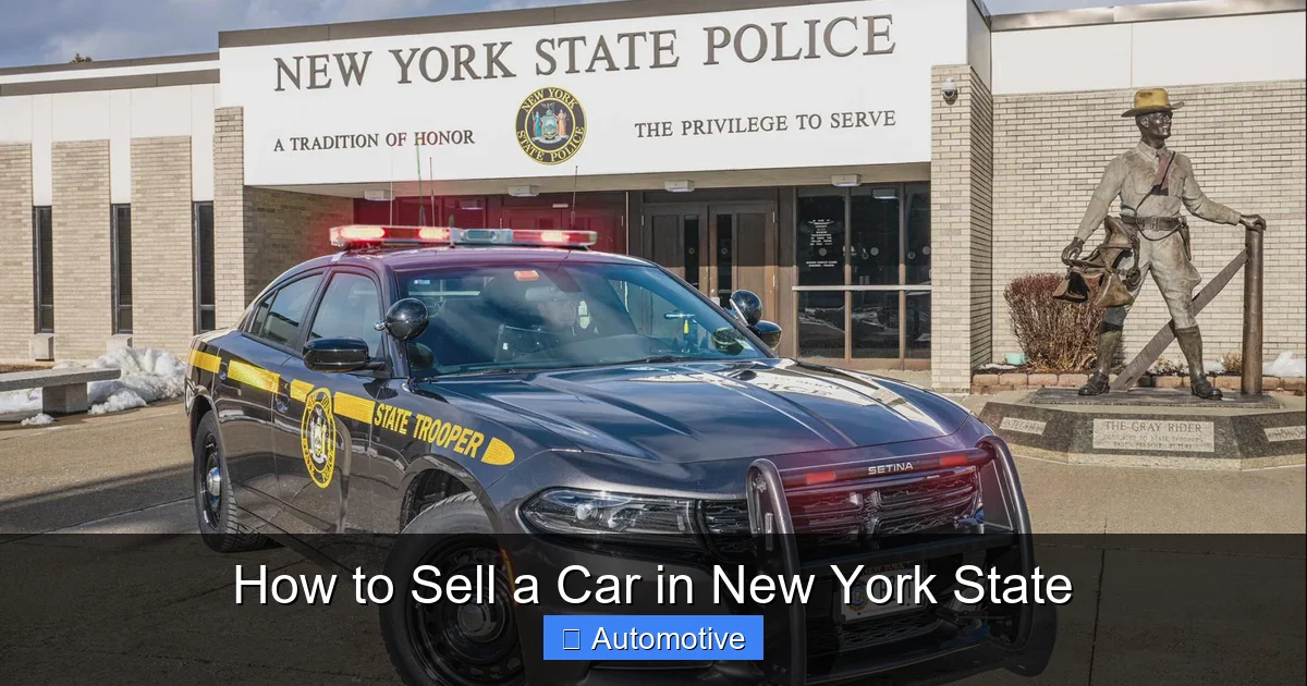 How to Sell a Car in New York State