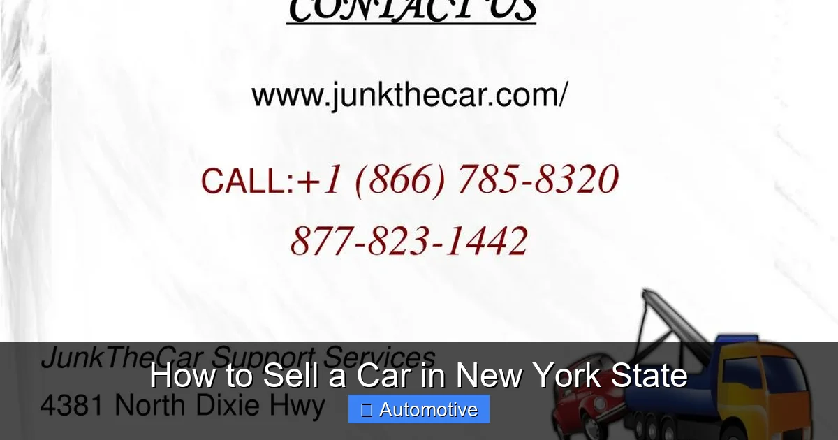 How to Sell a Car in New York State