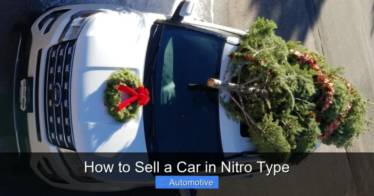 How to Sell a Car in Nitro Type