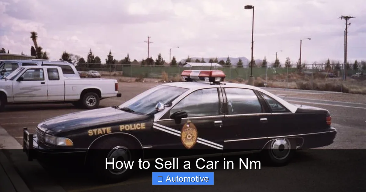 How to Sell a Car in Nm