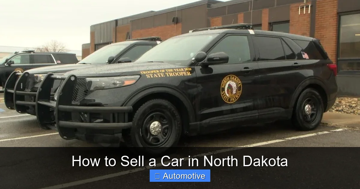 How to Sell a Car in North Dakota