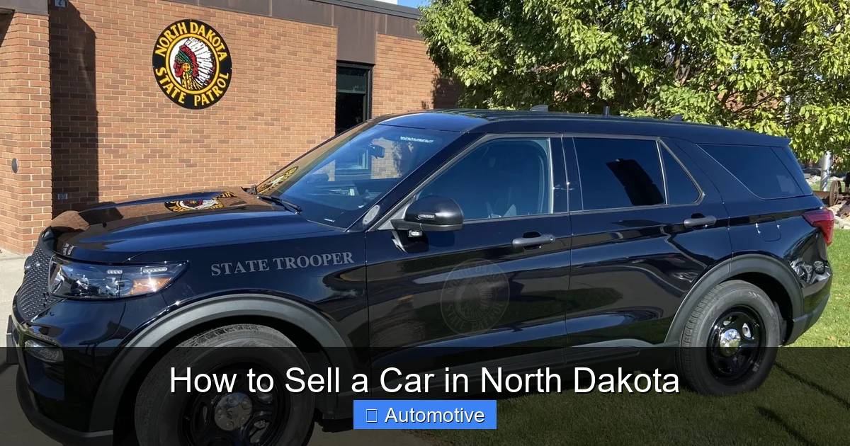 How to Sell a Car in North Dakota