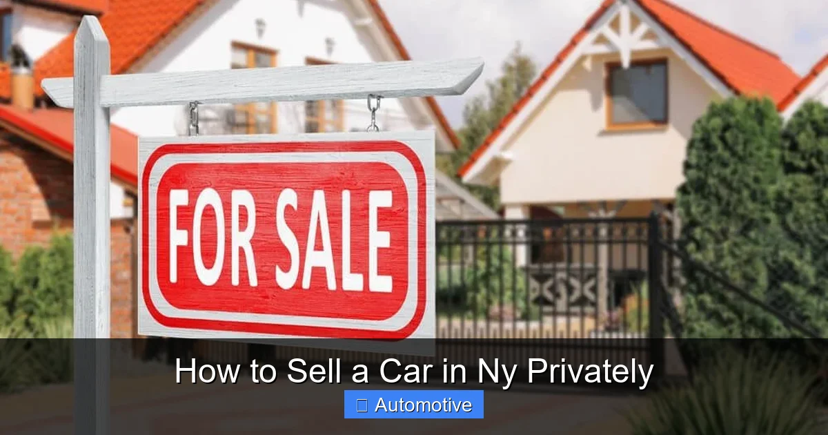 How to Sell a Car in Ny Privately
