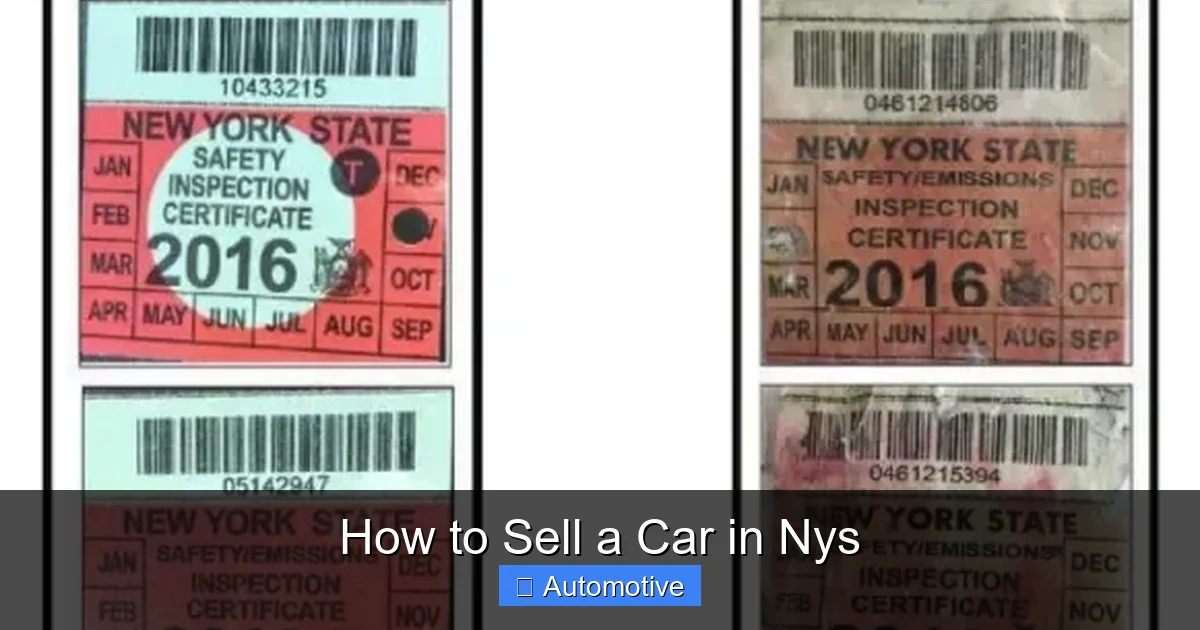 How to Sell a Car in Nys