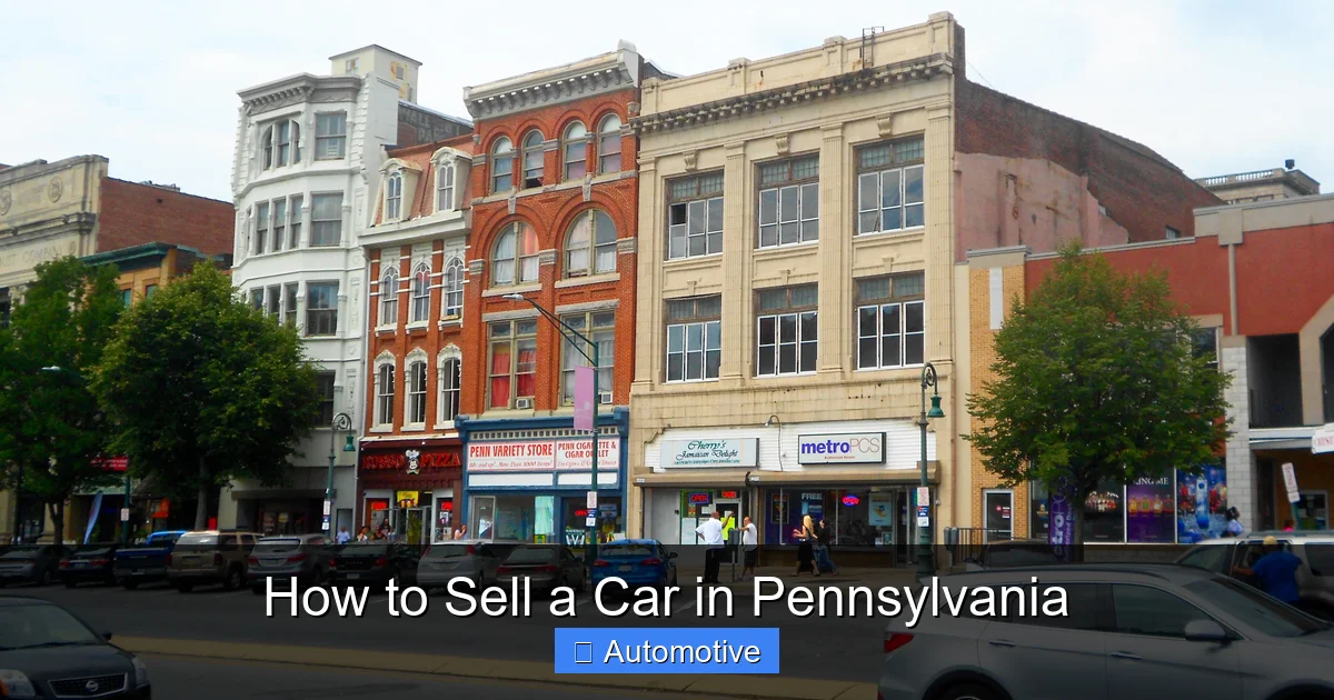 How to Sell a Car in Pennsylvania