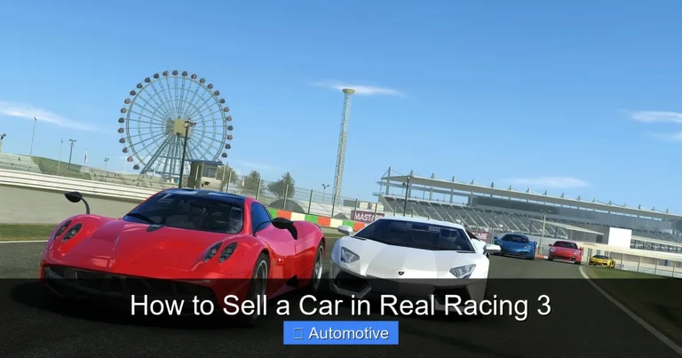 How to Sell a Car in Real Racing 3