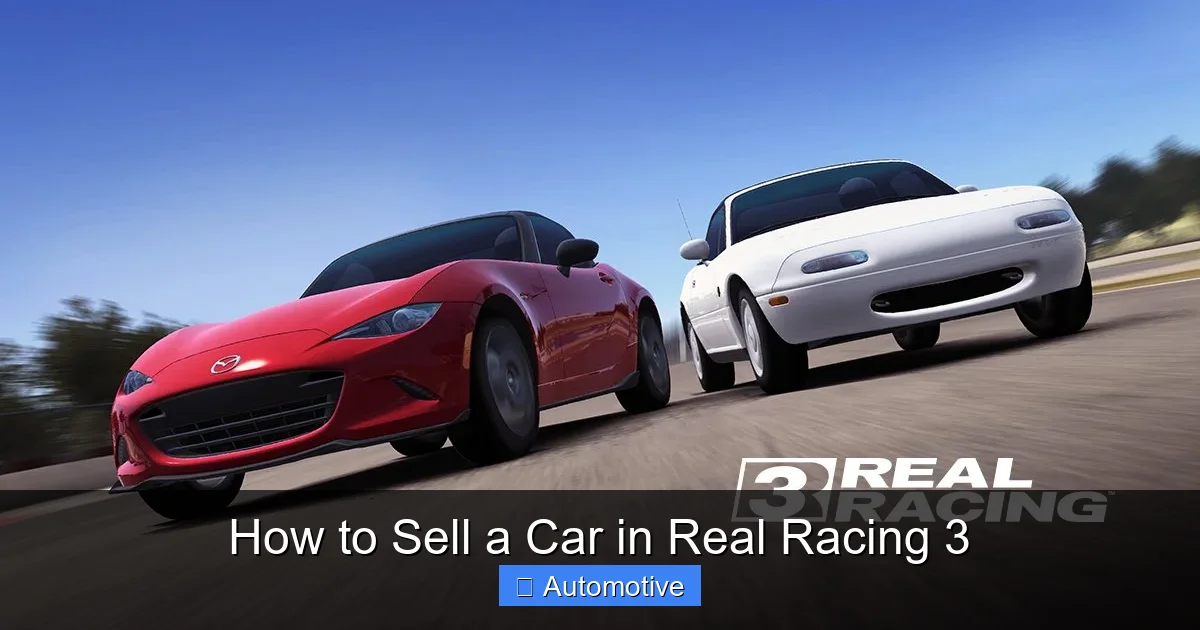 How to Sell a Car in Real Racing 3