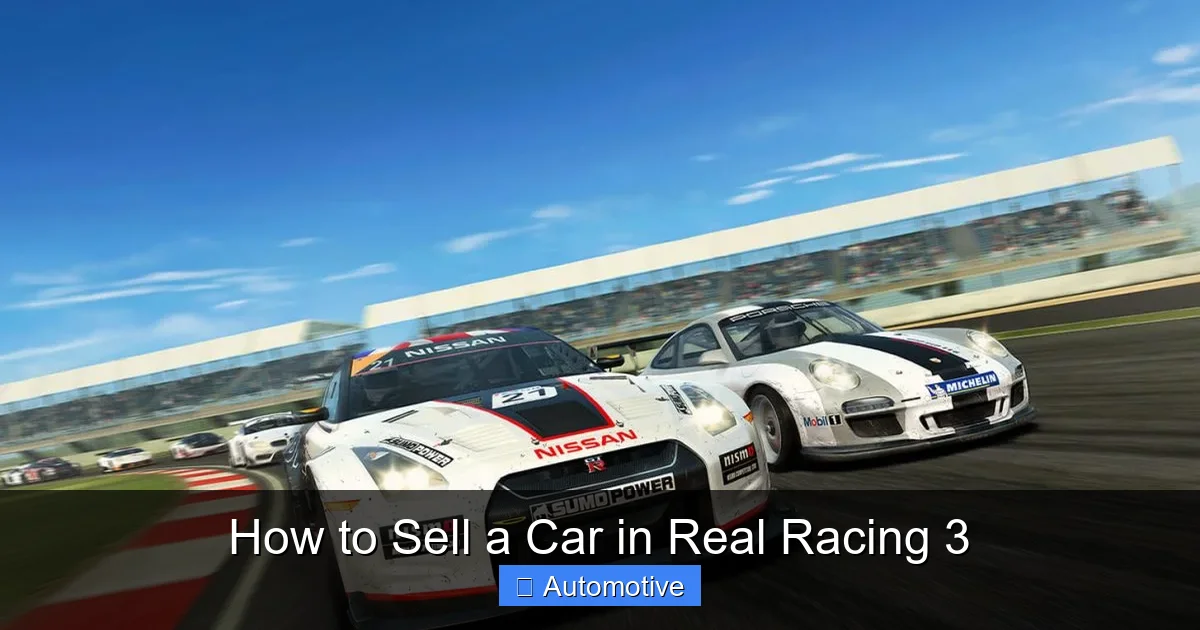 How to Sell a Car in Real Racing 3