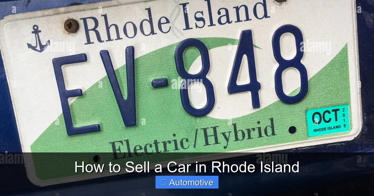 How to Sell a Car in Rhode Island