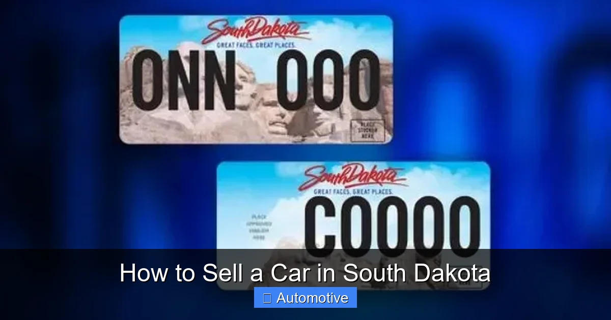How to Sell a Car in South Dakota