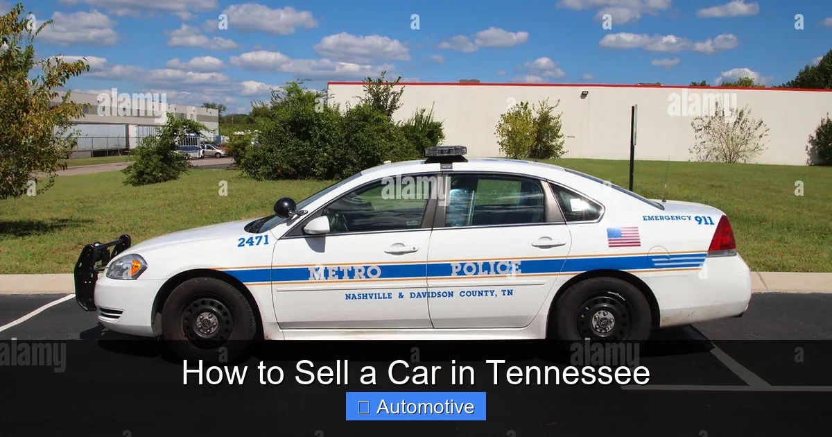 How to Sell a Car in Tennessee