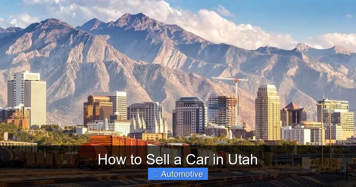 How to Sell a Car in Utah
